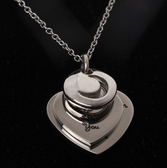 Jewelry - 18K 750 white gold necklace and pendant